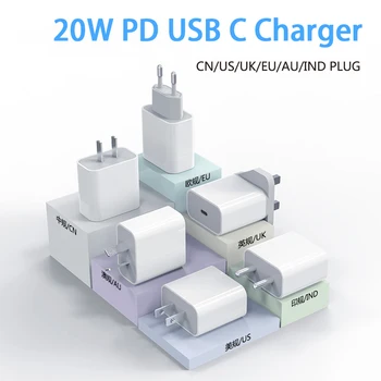 20 Вт PD USB C Зарядное устройство для iPhone Зарядное устройство для Xiaomi Аксессуары для телефонов Зарядное устройство для телефона Милое Портативное Зарядное устройство для Apple Watch Зарядное устройство