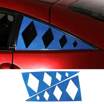 Для Mitsubishi Eclipse 2006-11 Треугольная Наклейка На Заднее Стекло Автомобиля Треугольное Украшение Из Мягкого Углеродного Волокна Модифицированные Аксессуары 2 Шт