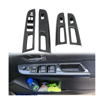Автомобильное Оконное Стекло Из Углеродного Волокна Кнопка Подъема Отделка Переключателя Крышка Дверного Подлокотника Панель для Subaru WRX/WRX STI 2015-2020 RHD