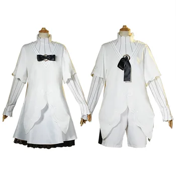 Реверс игры: 1999 Детский хор Vertin Regulus, косплей-костюм для взрослых, Женщины, Мужчины, Белое платье, топ, шорты, наряды с галстуком-бабочкой на Хэллоуин