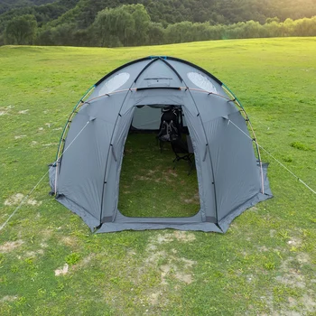 TOMSHOO 13,4 x 6,9 Футов Походная купольная палатка на 4-6 человек, уличная водонепроницаемая палатка с разъемом для печки для семейного кемпинга