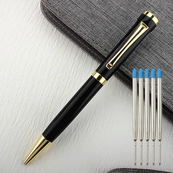 Роскошная шариковая ручка с черными чернилами 0,7 мм для мужчин и женщин, профессиональный креативный подарок для офиса