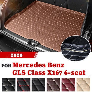 Коврик в багажник автомобиля для Mercedes Benz GLS Class X167 на 6 мест 2020 2021 2022, Автомобильные Аксессуары на заказ, украшение интерьера авто