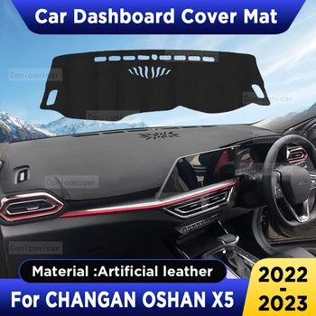 Для CHANGAN OSHAN X5 2022 2023 Чехол для приборной панели Автомобиля, Коврик для Приборной панели, Солнцезащитный Козырек, Искусственная Кожа, солнцезащитные Аксессуары