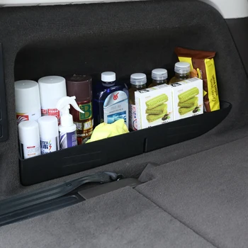 Для Land Rover Discovery 5 L462 LR5 2017-2022 ABS Черный Задний багажник автомобиля Многофункциональный ящик для хранения Автоаксессуаров