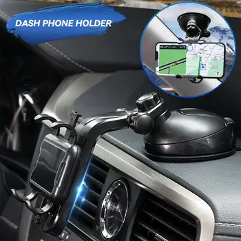 Вращающийся на 360 Градусов Автомобильный зажим для телефона, держатель для телефона на приборной панели Для iPhone Samsung Huawei, Автомобильный держатель для мобильного телефона A3Y4