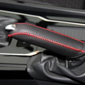 LS AUTO Top чехол из натуральной кожи для ручного тормоза Peugeot 508 крышка ручного тормоза верхний слой кожаного чехла ручной тормоз