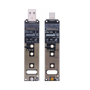 M2 SSD Адаптер NVMe Корпус M.2 для USB3.1 Чехол для NVME PCIE M Key 2230/2242/2260/2280 SSD NVME конвертер USB TYPE-A/TYPE-C
