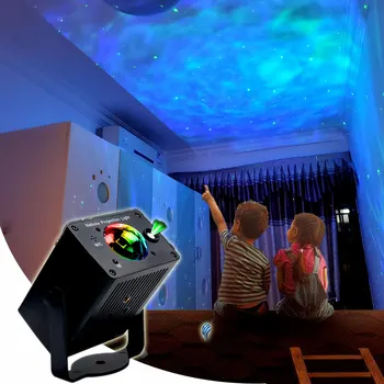 Лазерное RGB Светодиодное Сценическое освещение Galaxy Nebula Проекторный светильник Magic Dj Ball Night Starry Star для Детской комнаты Барная лампа