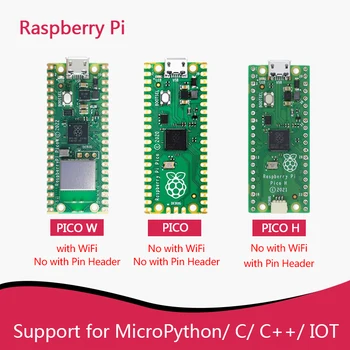 Оригинальный Raspberry Pi Pico W с беспроводной платой разработки WiFi, Pico или Pico H с контактным заголовком, поддержка MciroPython/C ++