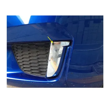 Автомобильная головка Передняя Противотуманная фара Рамка для лампы ABS Хромированная отделка панели капота Рамка для Бровей для Honda Fit Jazz 2014 2015 2016 2017