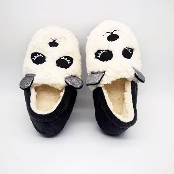 Специальное предложение Panda, Изготовленные на Заказ Домашние тапочки для любителей теплой Зимы, Деревянные напольные туфли, Напольные домашние тапочки Для любителей