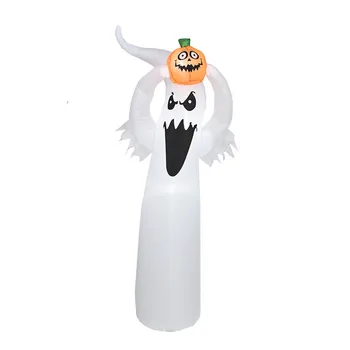180 см Гигантская надувная тыква-Призрак на Хэллоуин, наружное украшение, Ужас, страшный реквизит, надувная игрушка, товары для декора Дома с привидениями