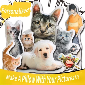 Персонализированная подушка для собак и кошек, подарок 