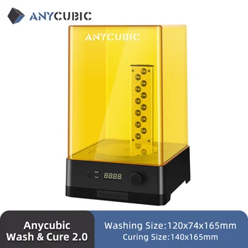 ANYCUBIC Wash & Cure 2,0 Для Моделей 3D-принтеров Mars Photon Mono LCD SLA DLP с УФ-ротационным Отверждением, Машина для очистки смолы 2 в 1