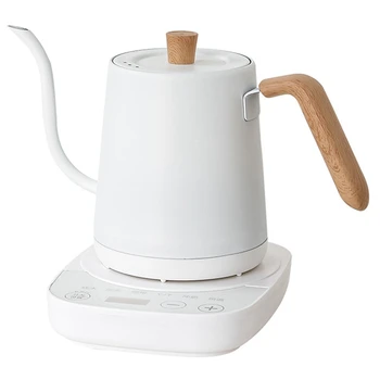 Электрический Чайник для кофе, Специальный Чайник для гостиничного чая Gooseneck Slender Smart 800 мл 1000 Вт, штепсельная вилка США