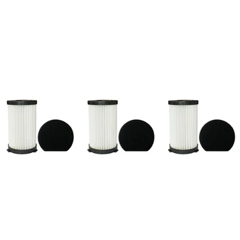 3X Моющихся Hepa-фильтра и губки, сменный комплект для пылесоса Moosoo D600 D601, запасные аксессуары