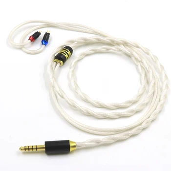 Новый Золотой палладиевый кабель + Графен + OCC Посеребренный кабель для наушников 2Pin 0,78 или MMCX Кабель