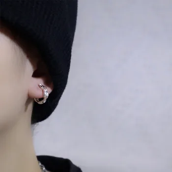 Модные простые металлические украшения в стиле хип-хоп, Корейский стиль, зажим для ушей, серьга, Мужской зажим для ушей