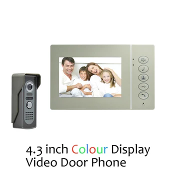 4-дюймовый дисплей с возможностью видеосвязи от 1 до 1 для домашнего использования, домофон, контроль доступа, дверной звонок, домофон для разблокировки посетителей