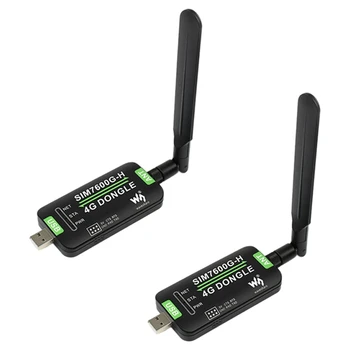 Модуль ключа 2X Waveshare SIM7600G-H 4G-Модуль доступа в Интернет для глобальной связи Raspberry Pi GNSS