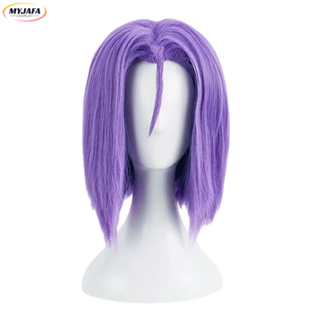 Высококачественный Парик для Косплея Rocket James Короткие Фиолетовые Термостойкие синтетические волосы Аниме Косплей Парики + Шапочка для парика
