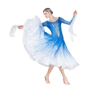 B-1792 Новые платья для латиноамериканских бальных танцев, платье для бальных танцев для девочек