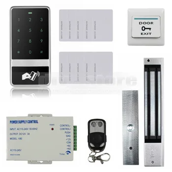 DIYSECUR 8000 Пользователей Магнитный Замок 125 кГц RFID Считыватель Пароль Клавиатура Контроль Доступа К Двери Комплект Системы Безопасности