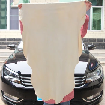 16X40 см Замшевая ткань Для чистки автомобилей из натуральной Замши Удаление пыли Мягким полотенцем для стирки Быстро впитывающаяся сухая ткань