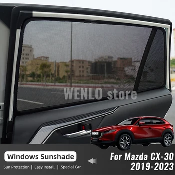 Для Mazda CX-30 CX30 2019 2020 2021 2022 2023 Автомобильный Солнцезащитный Козырек Магнитная Шторка На Лобовое Стекло Заднего Бокового Окна Солнцезащитные Козырьки