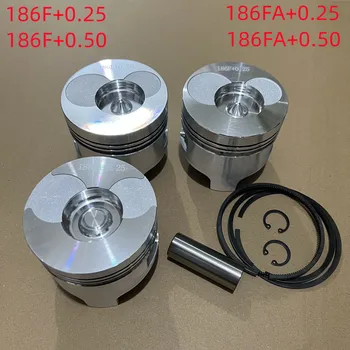 186F 186FA поршневой кольцевой штифт для 186F + 0.25 / 186F + 0.50 186FA + 0.25 186FA + 0.5 китайских деталей микро-румпеля дизельного двигателя