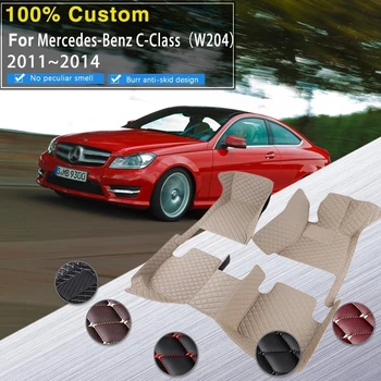 Автомобильные коврики для Mercedes-Benz C-Class Coupe W204 2 Двери 2011 ~ 2014 Анти-грязный автомобильный коврик Alfombrillas Coche Автомобильные аксессуары