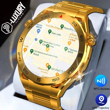 P-LUXURY NFC Ultra Mate Бизнес Смарт-Часы Мужские Bluetooth Call 100 + Спортивных Режимов Smartwatch Водонепроницаемые Мужские Часы Для Android IOS