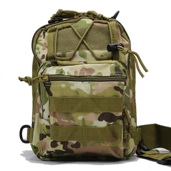 Оксфордская Тактическая сумка Molle через плечо, Спортивный рюкзак на открытом воздухе для пеших прогулок, Кемпинга, Военная Камуфляжная Охотничья сумка