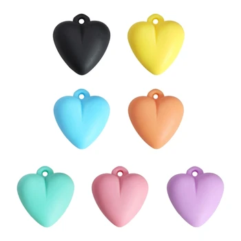 Акриловая подвеска в виде сердца из бисера DIY-Изготовление ювелирных изделий Ожерелье Шарм Красочное Сердце