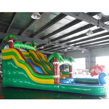Популярная дизайнерская Надувная водная горка С бассейном Гигантская надувная горка Для детей и взрослых, играющих в парке развлечений