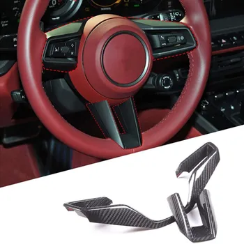Комплект отделки кнопки рулевого колеса из углеродного волокна 2 шт. для Porsche 911 2019