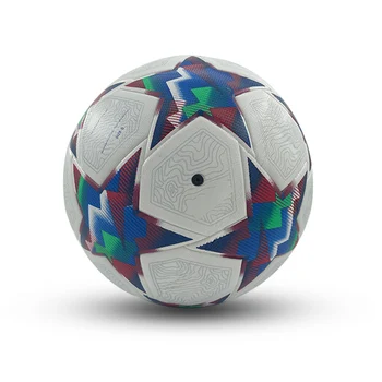 профессиональные бесшовные футбольные мячи Официального размера 5 из искусственной кожи, Бесшовный тренировочный мяч для футбола на траве на открытом воздухе