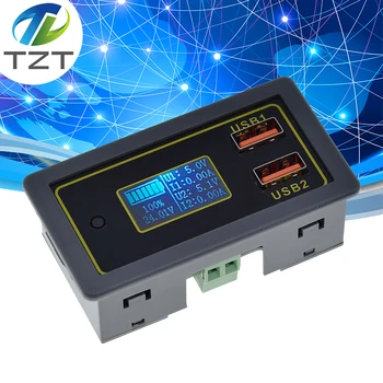 ZK-BC 4,5-32 В 12 В 24 В Свинцово-кислотная литиевая батарея Вольтметр амперметр 18650 тестер емкости батареи монитор USB быстрое зарядное устройство QC3.0