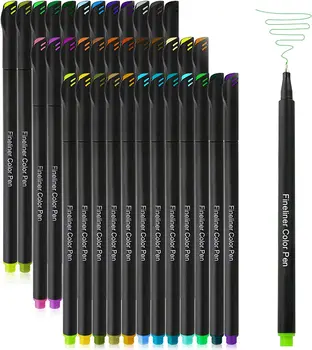 36 цветов, ручки для ежедневника, цветные фломастеры, ручки для рисования, пористая подводка для заметок, Календарь
