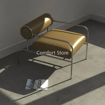 Nordic Lounge Игровые стулья для гостиной, диван, Дизайнерское ленивое кресло из искусственной кожи, Современные шезлонги для салона, мебель для дома WKYZ