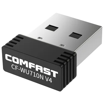 Comfast Беспроводной Мини USB WiFi Адаптер 150 Мбит/с RTL8188 USB WiFi Приемник Ключ Адаптер сетевой карты Настольный ноутбук Win7 8 10 11
