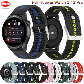 Мягкий Силиконовый 22 мм Ремешок Для Huawei Watch 3/3 pro/GT 2 Pro/GT2 46 мм Смарт-часы Сменный Браслет браслет ремень Correa