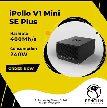 Купите 2 и получите 1 бесплатный IPollo V1 Mini Se Plus 400MH /s 240 Вт 6G Wi-Fi И т.д. Майнер