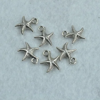 30 шт. подвески в виде морской звезды, винтажные тибетские серебряные металлические подвески, подходят для diy ожерелья, браслета, подвески для изготовления ювелирных изделий 1775