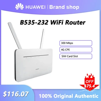 Оригинальный HUAWEI B535-232 WiFi Маршрутизатор 300 Мбит/с 4G CPE Сетевой Усилитель Двухдиапазонный Точка Доступа Модем Ретранслятор Со Слотом Для SIM-карты