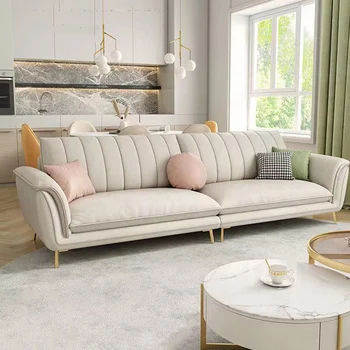 Европейский диван для гостиной, Эргономичный Современный классический диван, Украшение для большого Дивана, Дешевое Спальное место Divani Soggiorno, мебель для дома