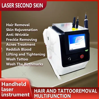 Новейшая 2 в 1 пикосекундная лазерная машина для удаления татуировок OPT SR, Магнитно-оптическая машина для удаления волос 360