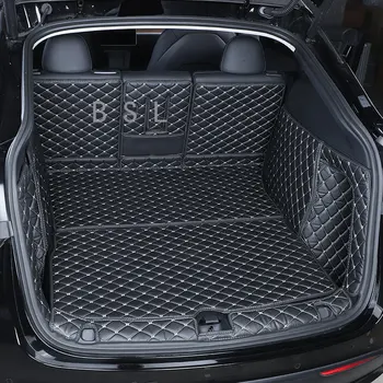 Автомобильные коврики для багажника, чехол для Tesla Model Y Woman, водонепроницаемые защитные накладки с полным объемом, Всепогодный коврик, Принадлежности, Аксессуары