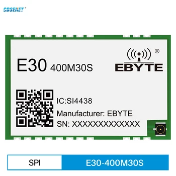 E30-400M30S (4438) SI4438 433 МГц 470 МГц DIY Радиочастотный модуль Беспроводной Приемопередатчик 1 Вт SMD 30dBm 5600 м IPX Антенна IoT